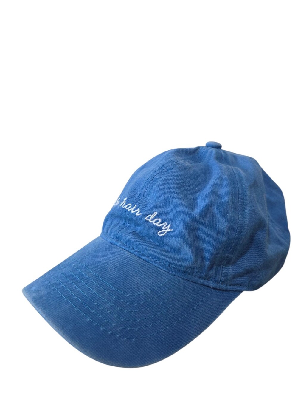 David & Young Blue "Bad Hair Day" Embroidered Dad Hat Baseball Cap OS - Picture 4 of 8